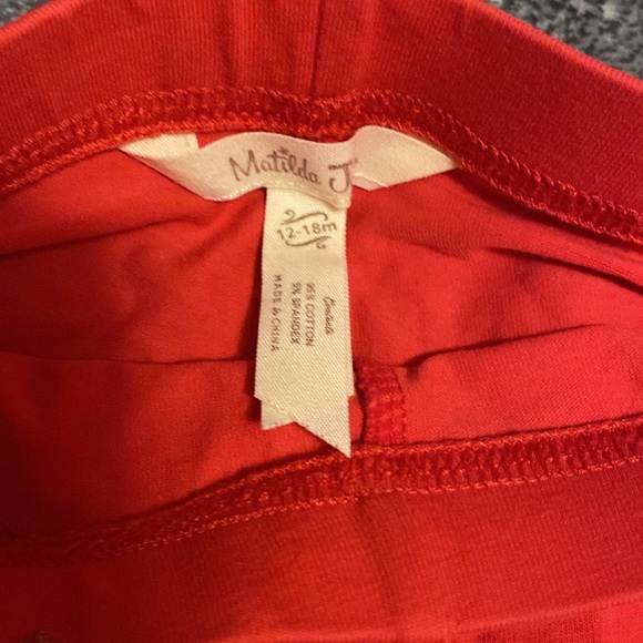 Matilda Jane red leggings with gold stars - Picture 2 of 2